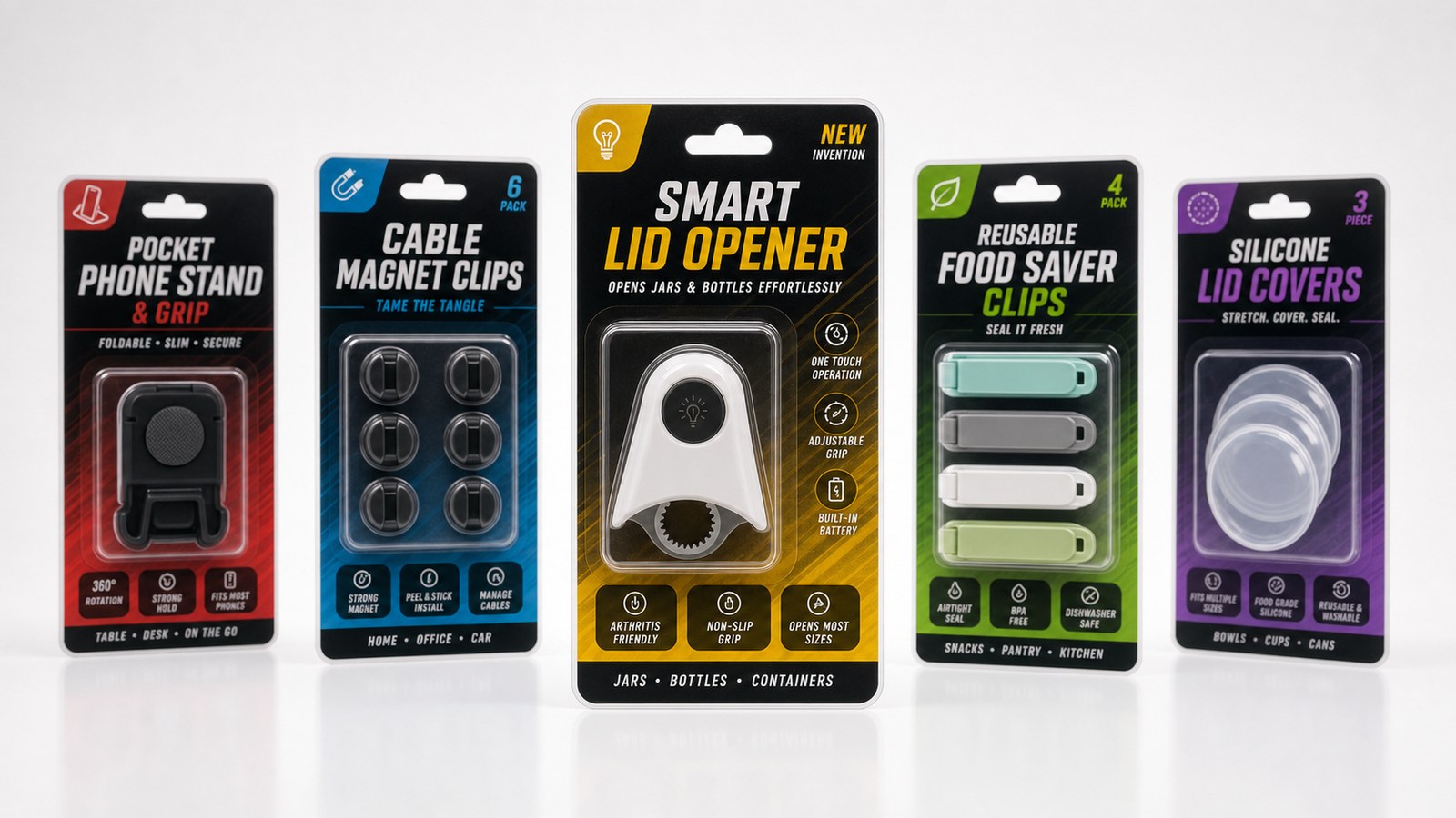 Startup consumer products in retail blister packaging