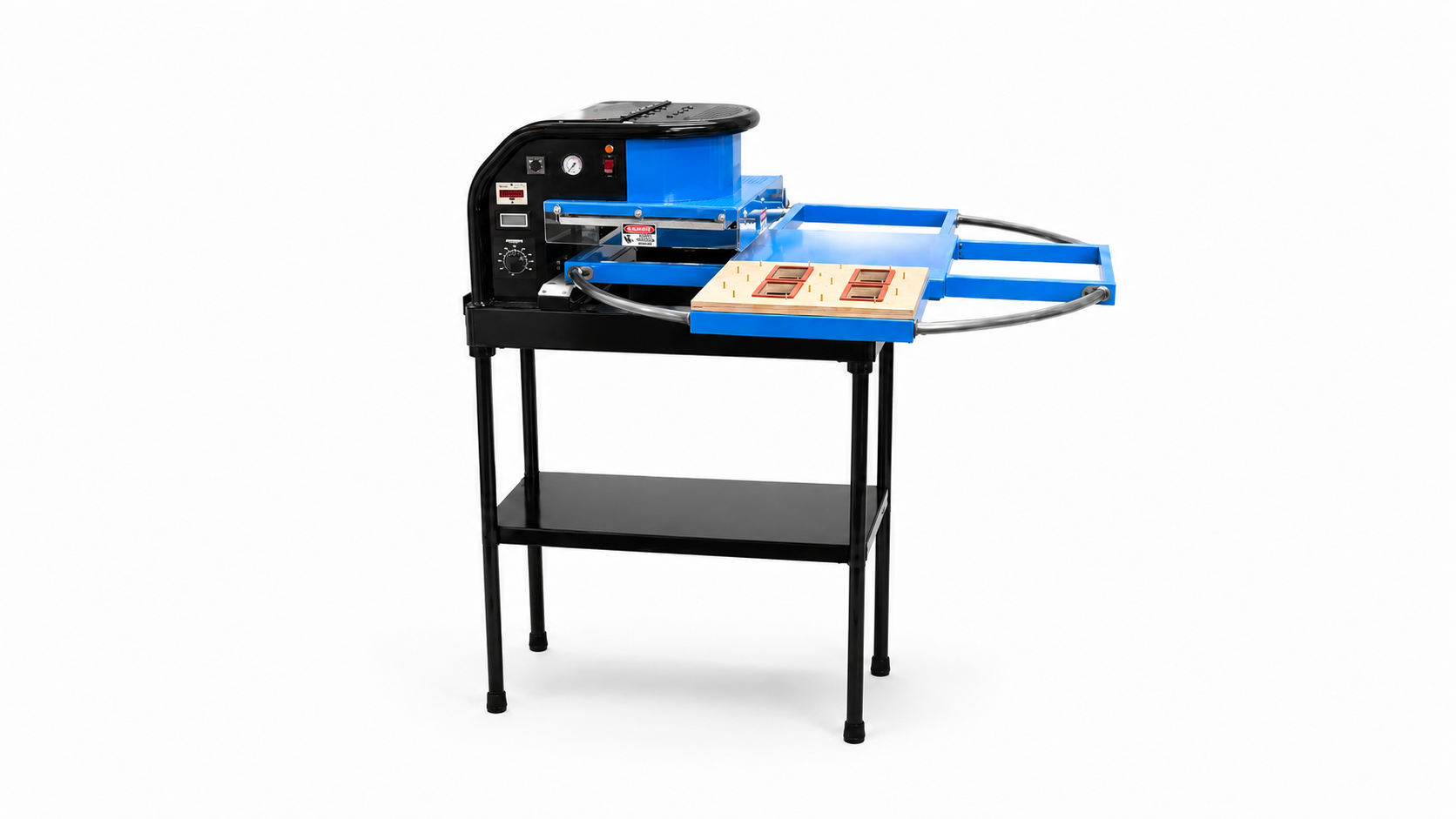 Powerpak blue tabletop blister and clamshell packaging machine